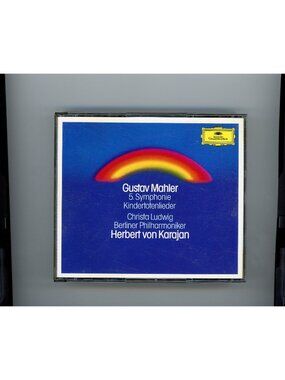 Gustav Mahler Symphony 5 Kindertotenlieder 2-CD Karajan Berlin Philharmonic DG